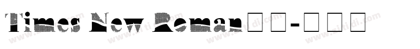 Times New Roman小四字体转换 Times New Roman小四字体转换